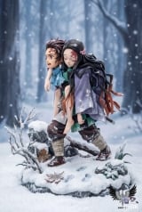 Оригінальна аніме фігурка &laquo;Saoirse Studio - Tanjiro Kamado X Nezuko Kamado Sibling Bonds Demon Slayer&raquo;