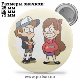 Значок Гравити Фолз (Gravity Falls) tape 05