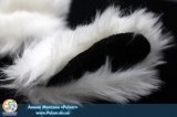 Белые  Неко ушки на обруче модель Maxi Woolliness