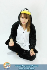 кігурумі (Японська піжама з флісу в стилі аніме) " Black Penguin"