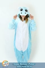 Кигуруми (Пижама в стиле аниме) "Blue Hippo"