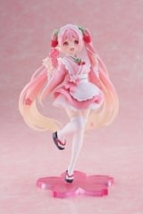 Оригинальная аниме фигурка &laquo;"Character Vocal Series 01 Hatsune Miku" Sakura Miku Newley Written Figure Japanese Cafe Ver.&raquo;