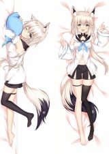 Дакімакура (подушка для обіймів) 150 см &laquo;Virtual Youtuber Shirakami Fubuki&raquo; tape 2