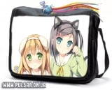 Сумка зі змінним клапаном "Принц-пошляк і кішка-несміяна" (Hentai Ouji to Warawanai Neko ) - Neko neko