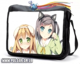Сумка зі змінним клапаном "Принц-пошляк і кішка-несміяна" (Hentai Ouji to Warawanai Neko ) - Neko neko