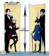 Дакимакура (подушка для объятий)  150 см Black Butler Ciel, Alois, Sebastian and Claude