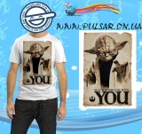 Футболка по кинофильму "Star Wars" («Звездные войны») модель May the force be with you