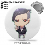 Значок Токийский Гуль ( Tokyo Ghoul ) tape 64