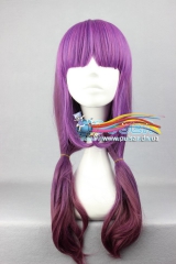 Косплей Парик HARAJUKU lolita 60cm purple mix coffee color  (Lolly Style)