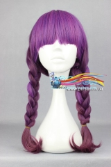 Косплей Парик HARAJUKU lolita 60cm purple mix coffee color  (Lolly Style)