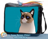 Сумка со сменным клапаном  "Grumpy Cat"