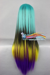 Косплей Парик HARAJUKU lolita mix color long straigh 80cm  (Lolly Style)