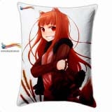 Прямоугольная Подушка в Аниме стиле 60 см  Spice and Wolf модель "Beautiful Horo"