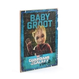 Деревянный постер «Baby Groot in frame»