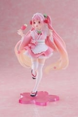 Оригинальная аниме фигурка &laquo;"Character Vocal Series 01 Hatsune Miku" Sakura Miku Newley Written Figure Japanese Cafe Ver.&raquo;