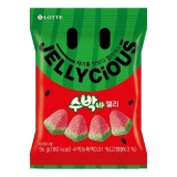 Конфеты &laquo;Конфеты желейные со вкусом арбуза Jellycious Lotte 56г&raquo;