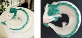 Оригинальная мягкая игрушка Cute Little White Dragon U-shaped 