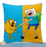 Подушка в комікс стилі 45 см Adventure Time модель " Mad Colors"