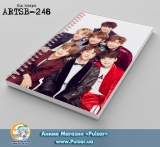 Скетчбук (sketchbook) на пружині 80 аркушів BTS tape 11