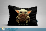 Міні подушка 40 * 30 [одностороння] -  &laquo;Mandalorian - Yoda Child&raquo; tape 2