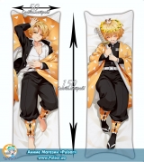Дакимакура (подушка для обіймів) 150 см Demon Slayer Kimetsu no Yaiba - Zenitsu Agatsuma tape 2