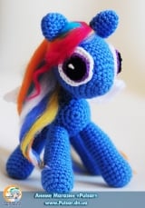 М`яка іграшка "Amigurumi" "my little pony" - Rainbow Dash
