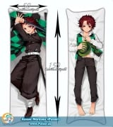 Дакимакура (подушка для обіймів) 150 см Demon Slayer Kimetsu no Yaiba - Tanjiro Kamado tape 2
