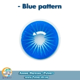 Контактные линзы  Blue pattern 2