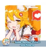 Салфетка микрофибровая Заботливая лиса Сэнко-сан ( Sewayaki Kitsune no Senko-san, Meddlesome Kitsune Senko-san, Заботливая 800-летняя жена) для очков и телефонов, вариант 2