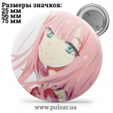 Значок Милый во Франкcе (Darling in the FranXX) tape 67