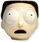 Фирменная скульптурная чашка Rick and Morty &ndash; Morty Smith Coffee Mug [WHITE BLACK MOLDED 16oz] Ceramic Anime Mug, Tea Mug, Science Fiction Anime Mug, Sanchez Face Molded Mug (OFFICIALLY LICENSED
