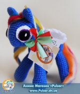 Мягкая игрушка "Amigurumi"  "my little pony" - Rainbow Dash