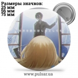 Значок Ангел кровопролития (Satsuriku no Tenshi / Angel of Massacre) tape 03