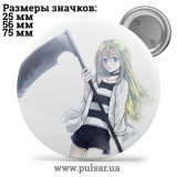 Значок Ангел кровопролития (Satsuriku no Tenshi / Angel of Massacre) tape 19
