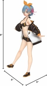 Оригинальная аниме фигурка &laquo;Taito Re: Zero -Starting Life in Another World-: Rem Precious Figure (Jacket and Swimsuit Version)&raquo;
