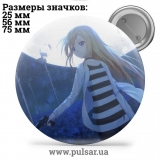 Значок Ангел кровопролития (Satsuriku no Tenshi / Angel of Massacre) tape 30