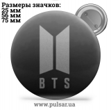 Значок BTS logo (БТС логотип) tape 16
