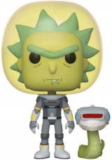 Виниловая фигурка Funko Pop! Animation: Rick and Morty - Space Suit Rick with Snake