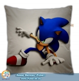 Подушка в аніме стилі 45 см Sonic X модель " Sonic The Hedgehog"