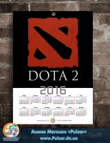 Календар A3 на 2016 рік Dota 2