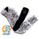 Зверошапка (SpiritHood) модель Grey White Wolf