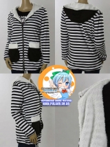тепле подовжене худі " East Black White Cloud"K-Pop Style