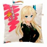 Подушка в Аніме стилі 45 см Boku wa Tomodachi ga Sukunai модель "Sena and Yozora"