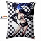 Прямокутна Подушка в Аніме стилі 60 см Black Rock Shooter модель "Black and White"