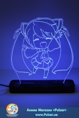 Диодный Акриловый светильник Miku Hatsune