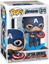 Виниловая фигурка Funko Pop! Marvel: Avengers Endgame - Captain America with Broken Shield & Mjoinir
