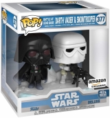 Виниловая фигурка «Funko Pop! Deluxe: Star Wars Battle at Echo Base Series - Darth Vader and Snowtrooper Vinyl Figure»