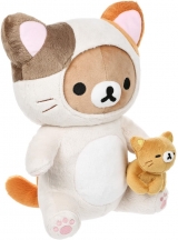 Оригинальная мягкая игрушка «Rilakkuma San-X Rilakkuma Cat Playing With Kitty Plush»
