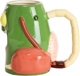 Фирменная скульптурная чашка Pickle Rick Mug Standard