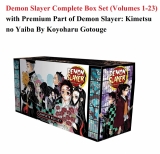 Комплект манги на английском языке «Demon Slayer Complete Box Set (Volumes 1-23) with Premium Part of Demon Slayer: Kimetsu no Yaiba By Koyoharu Gotoug» 